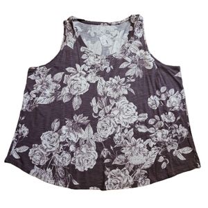 Maurices 3 or 3X Floral Tank Top